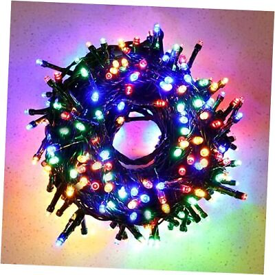 #ad 300 LED 114.9FT Christmas Lights with 8 Lighting Modes Connectable 4 Colorful $36.35