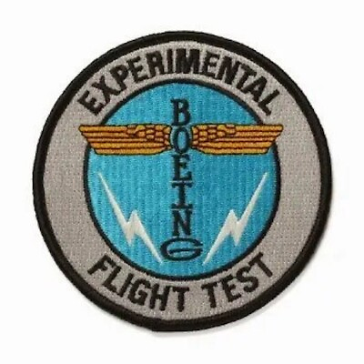 #ad Boeing Experimental Test Flight Embroidered Patch Vintage Aviation PAT 0151 $14.99