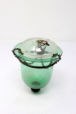 #ad Antique Old Original Glass Lamp Decorative Item Collectible Rare $56.70