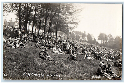 #ad Calver Derbyshire England Postcard Cliff College Anniversary c1910 RPPC Photo $29.95