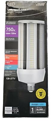 #ad Feit Electric LED Corn Cob Light Bulb 400W Equal 15000LM 5000K Daylight 125W $42.00