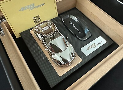 #ad Ferrari 488 Spider Humidor Owner Key Storage Box in Carbon Fiber Collectible $989.99