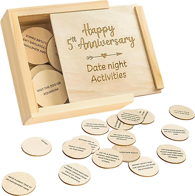 #ad STOFINITY 5 Year Anniversary Wood Gift for Him Her 5th Anniversary Wooden G $22.09