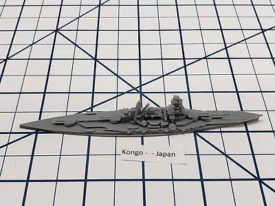#ad Battleship Kongo IJN 1 1800 Resin War at Sea Naval Miniature $10.00