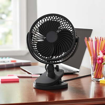 #ad 6 inch New Style Desktop or Clip on AC Electric Personal Indoor Fan $17.19
