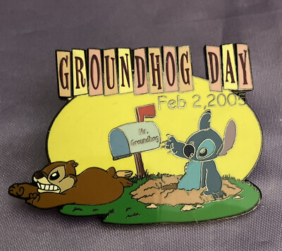 #ad Disney Lilo amp; STITCH Auctions P.I.N.S. Pin GROUNDHOG DAY 2005 LE 500 $37.00