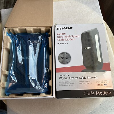 #ad NETGEAR Ultra High Speed Cable Modem DOCSIS® 3.1 for XFINITY CM1000 $79.00
