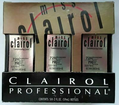 #ad CLAIROL PROFESSIONALS CONDITIONING COLOR 72R 7R Sunberry 2 oz each 6 pcs $18.95