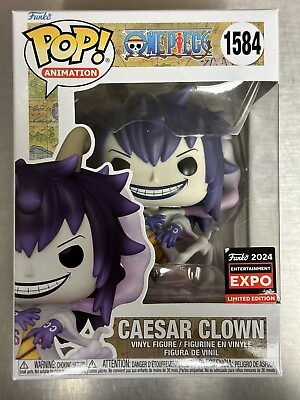 #ad Funko Pop Caesar Clown #1584 C2E2 Shared Sticker Exclusive One Piece In Hand $34.99