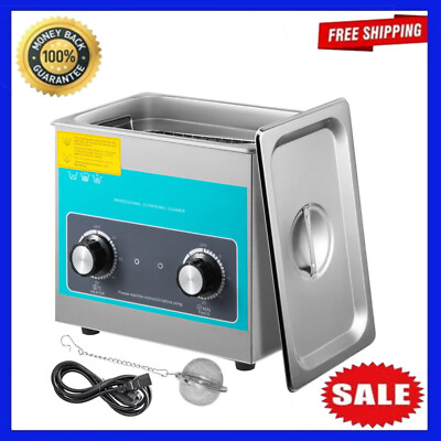 #ad 3L 40kHz Ultrasonic Cleaning Machine Knob Control Sonic Cleaner Jewelry Watches $98.99