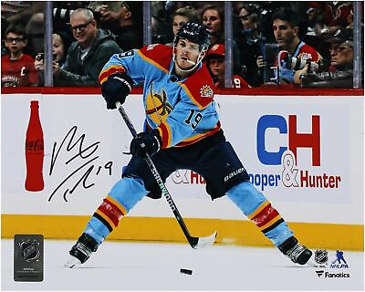 #ad Autographed Matthew Tkachuk Panthers 8x10 Puck $79.99