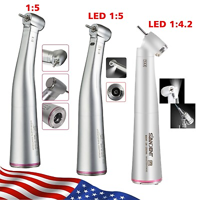 #ad NSK Style Dental 1:5 1:4.2 Increase Contra Angle LED Surgical Electric Handpiece $95.90