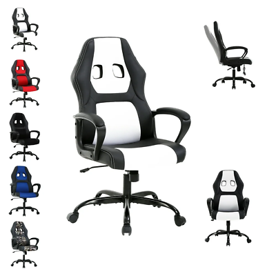 #ad PC Gaming Chair for Adults Computer Chair PU Leather Office Desk Chair $112.04