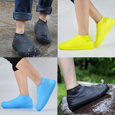 #ad Anti slip Protector Shoe Waterproof Reusable Covers Shoes Rain Silicone $5.40