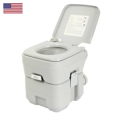 #ad Portable Travel Toilet 5.3 Gallon 20L Camping Porta Potty Portable Toilet Out $54.99