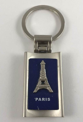 #ad Vintage PARIS EIFFEL TOWER Souvenir Keychain Key Fob $14.00