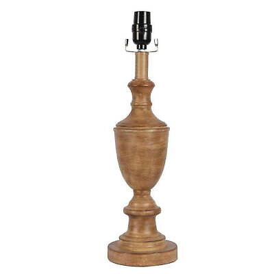 #ad Traditional Wood Finish Turned Lamp Base 18.5quot;H $37.01
