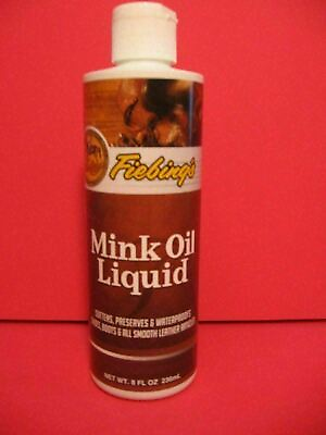 #ad Fiebing#x27;s Mink Oil Liquid 8 Ounces Leather Waterproofer Leather Softener $9.99