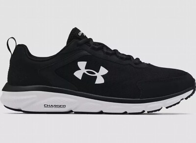 #ad Under Armour Charged Assert 9 Men#x27;s Running Shoes Black White Size US 10.5 $49.95