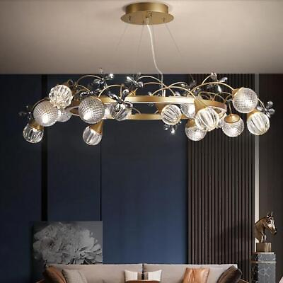 #ad Luxury Crystal Ceiling Light Bedroom Chandelier Pendant Lamp Fixtures D105cm yc $1372.64