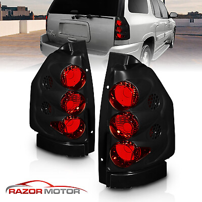 #ad 02 09 For GMC Envoy Tail Lights Rear Brake Lamps Black BLK Assembly LR Pair New $92.51