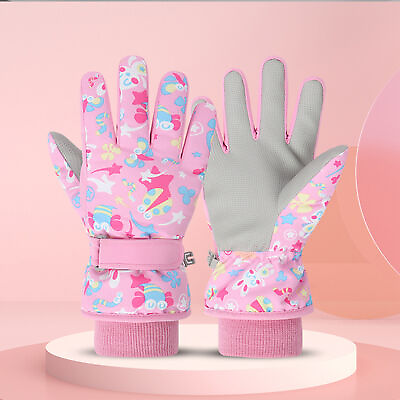 #ad 1 Pair Snow Gloves Full Finger Keep Warm Boys Girls Winter Gloves Tear resistant $11.49