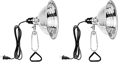 #ad Simple Deluxe 2 Pack Clamp Lamp Light with 8.5 Inch Aluminum Reflector up to 150 $20.89