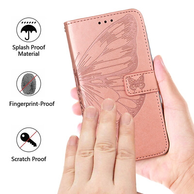#ad HOT For Google Pixel 8 Pro 7A 6A Butterfly Flip Card Wallet Leather Case Cover $7.97