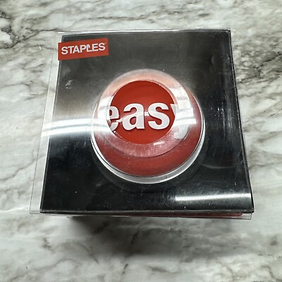 #ad Staples Easy Button Talking Electronic Desk Button $19.99