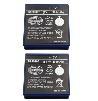 #ad 2X NiMH BA209061 for HBC BA209061 6V 800mAh Remote Control Battery Rechargeable $97.69