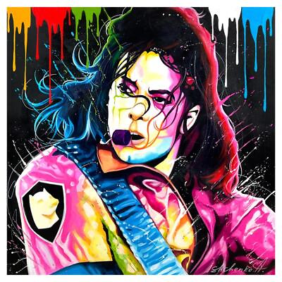 #ad Ishchenko quot;Michael Jacksonquot; Hand Signed Original Painting Acrylic Canvas $2250.00