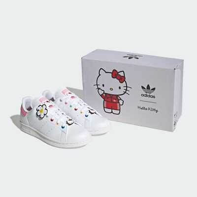 #ad adidas Hello Kitty Stan Smith Originals Shoes Sneakers White US7 Size NEW $94.47