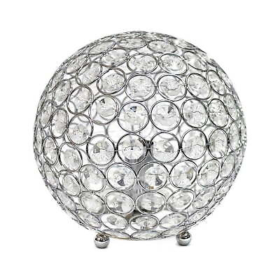 #ad Crystal Ball Sequin Table Lamp Chrome $28.49