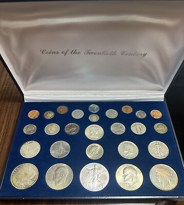 #ad U.S. Coins Of The Twentieth Century Type Set w 1895 O Silver Quarters Dimes 50c $265.00