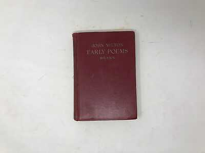 #ad Early Poems of John Milton Selected and Edited By Mercy A. Brann Rare 1934 Edit $12.00