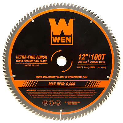 #ad 12 Inch 100 Teeth Carbide Tipped Professional Miter Saw Blade $23.12