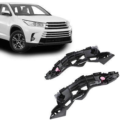 #ad Fit For 2014 2019 Toyota Highlander Front Bumper Bracket LeftRight Pair Set $11.02