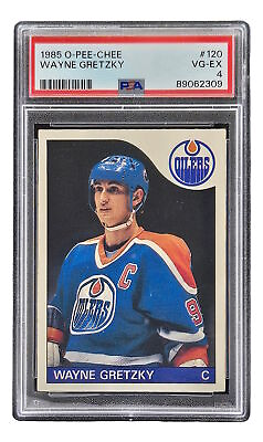 #ad Wayne Gretzky 1985 O Pee Chee #120 Edmonton Oilers Trading Card PSA VG EX 4 $59.99