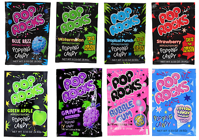 #ad POP ROCKS Candy Popping Oral Flavors Cherry Strawberry Grape amp; More 6 Pack Lot $9.95