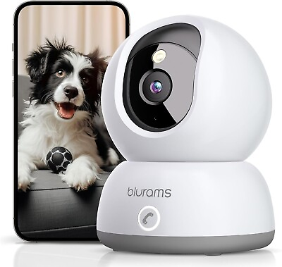 #ad blurams Indoor Security Camera 2K Home Security Camera for Dog Baby Monitor $59.98