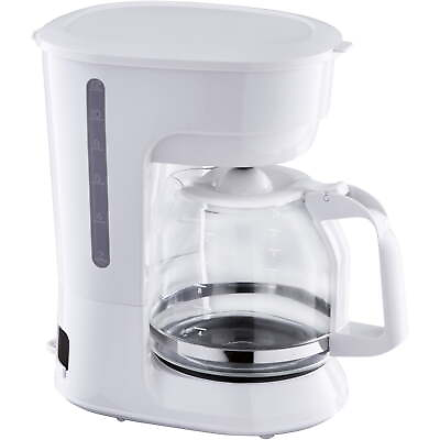 #ad #ad White 12 Cup Drip Coffee Maker New $11.58