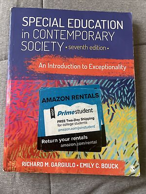 #ad Special Education in Contemporary Society : An Introduction to Exceptionality $79.99