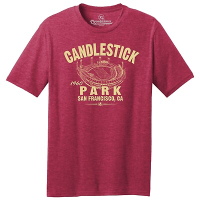 #ad Candlestick Park 1960 Football TRI BLEND Tee Shirt San Francisco 49ers $22.00