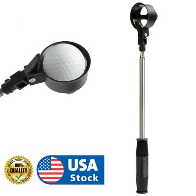 #ad Ball Telescopic Design Grip Retriever Golf Ball Stainless Steel Picker Portable $10.11
