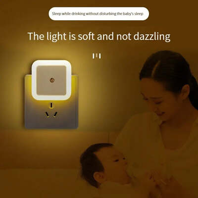 #ad Wireless LED Night Light Mini EU Plug $14.29