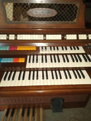 #ad wurlitzer organ excellant condition works great plus bench and song books  $400.00