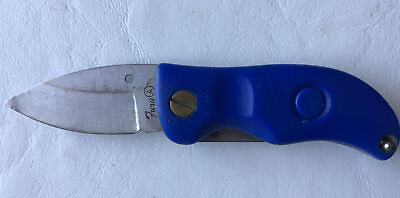 #ad Fury Compact Folding Pocket Knife Blue Handle $4.79