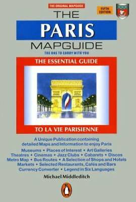 #ad The Paris Mapguide Map By Middleditch Michael GOOD $5.41