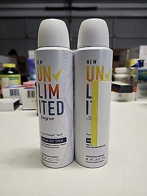#ad Degree Unlimited Marine Dry Spray 96HR Antiperspirant Deodorant 3.8oz Pack of 2 $14.95