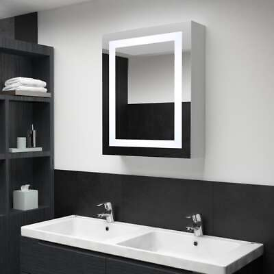 #ad Cabinet LED Lighted Bathroom Vanity Mirror Storage Medicine Cabinet vidaXL vidaX $182.99